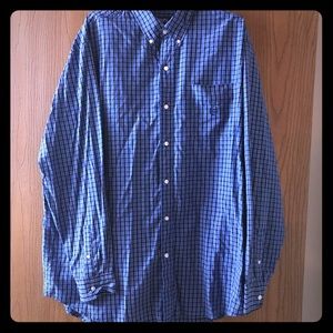 Men’s CHAPS Easy Care Long Sleeve Plaid Shirt